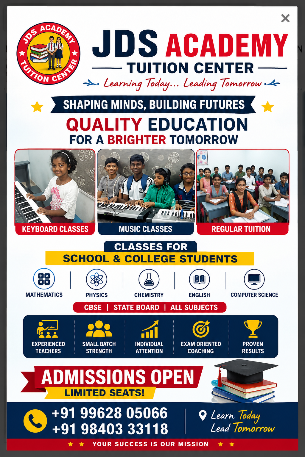 JDS Academy Admission